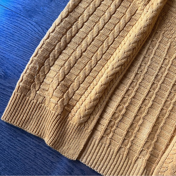 Charlotte Russe mustard knit long cardigan - Picture 2 of 4